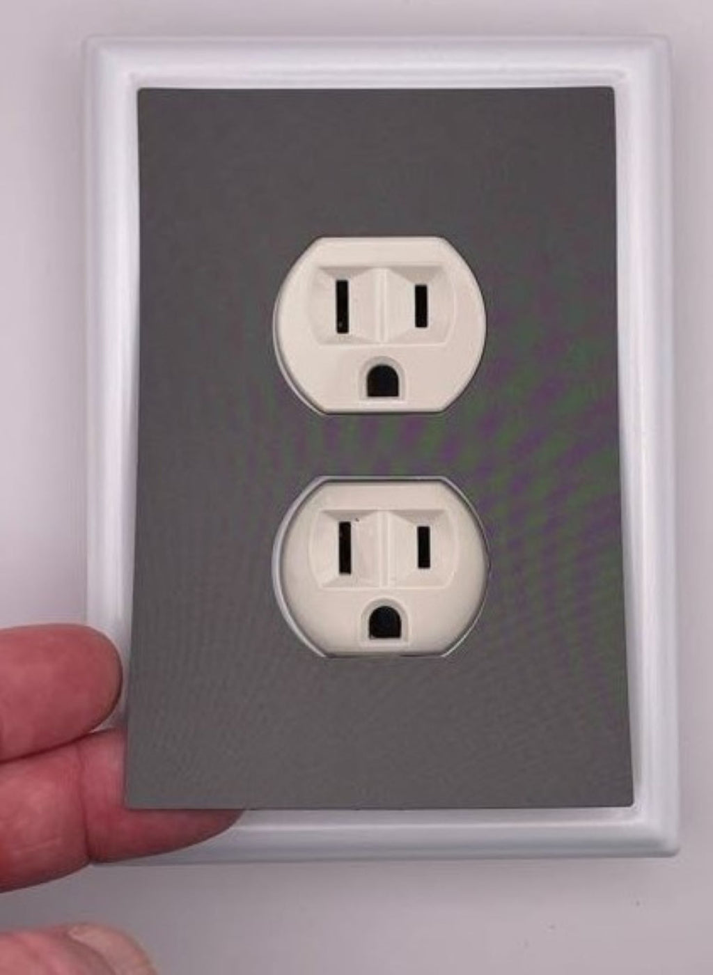 Solid Charcoal Gray Decorative Magnetic Insert