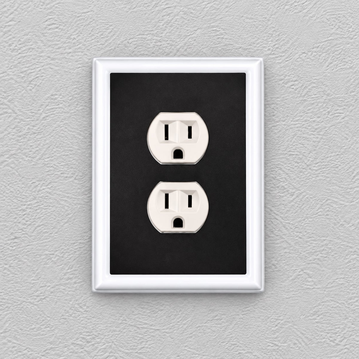 Switch Ups® Magnetic Insert – Solid Black (for Double Toggle Wall Plate)