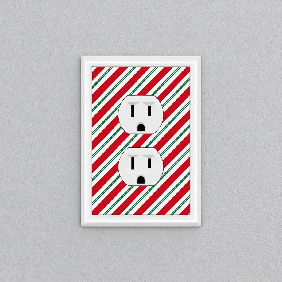 Candy Cane Stripes Decorative Magnetic Insert
