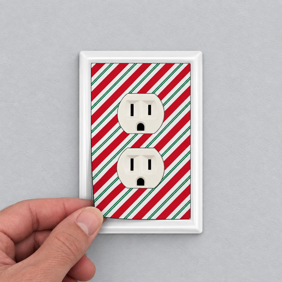 Candy Cane Stripes Decorative Magnetic Insert
