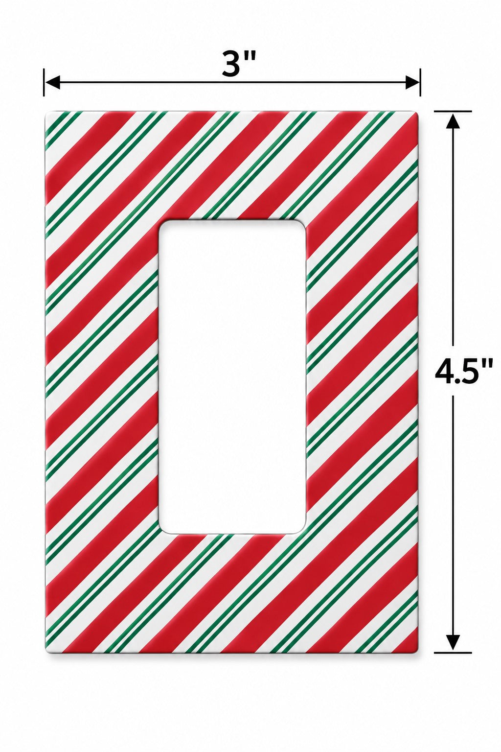 Candy Cane Stripes Decorative Magnetic Insert