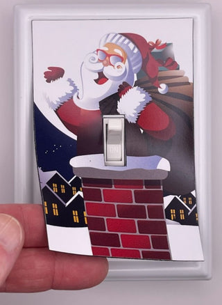 Santa & Chimney Decorative Magnetic Insert
