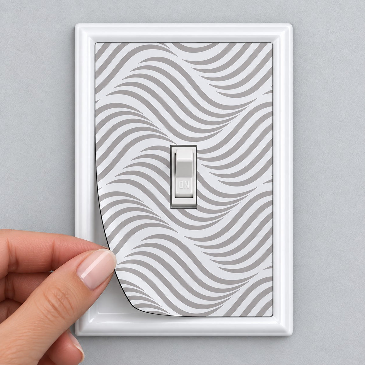 Wavy Gray Decorative Magnetic Insert