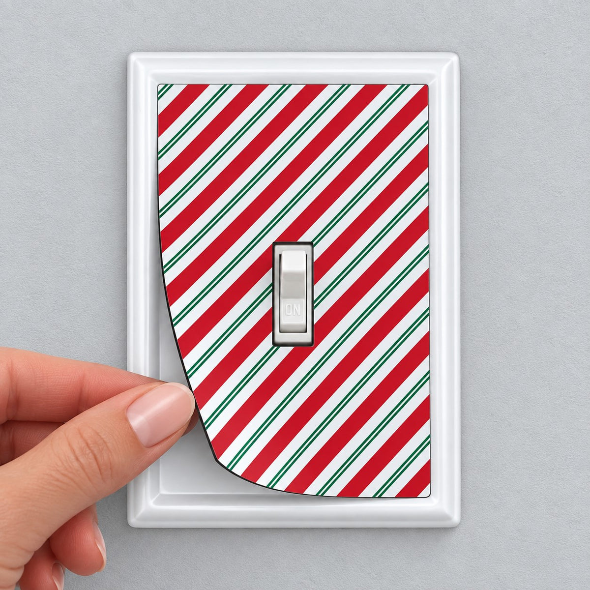 Candy Cane Stripes Decorative Magnetic Insert