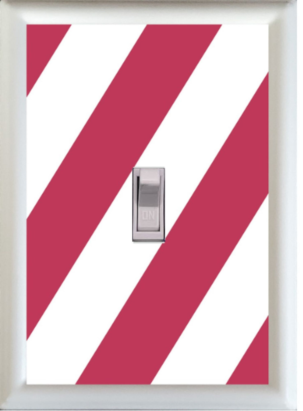 Magenta Stripes Decorative Magnetic Insert