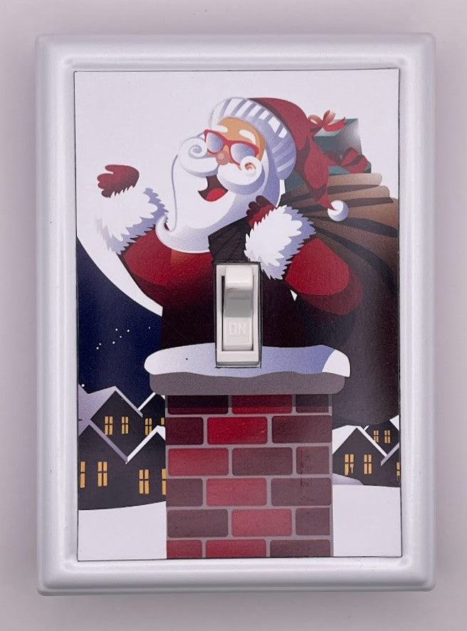 Santa & Chimney Decorative Magnetic Insert