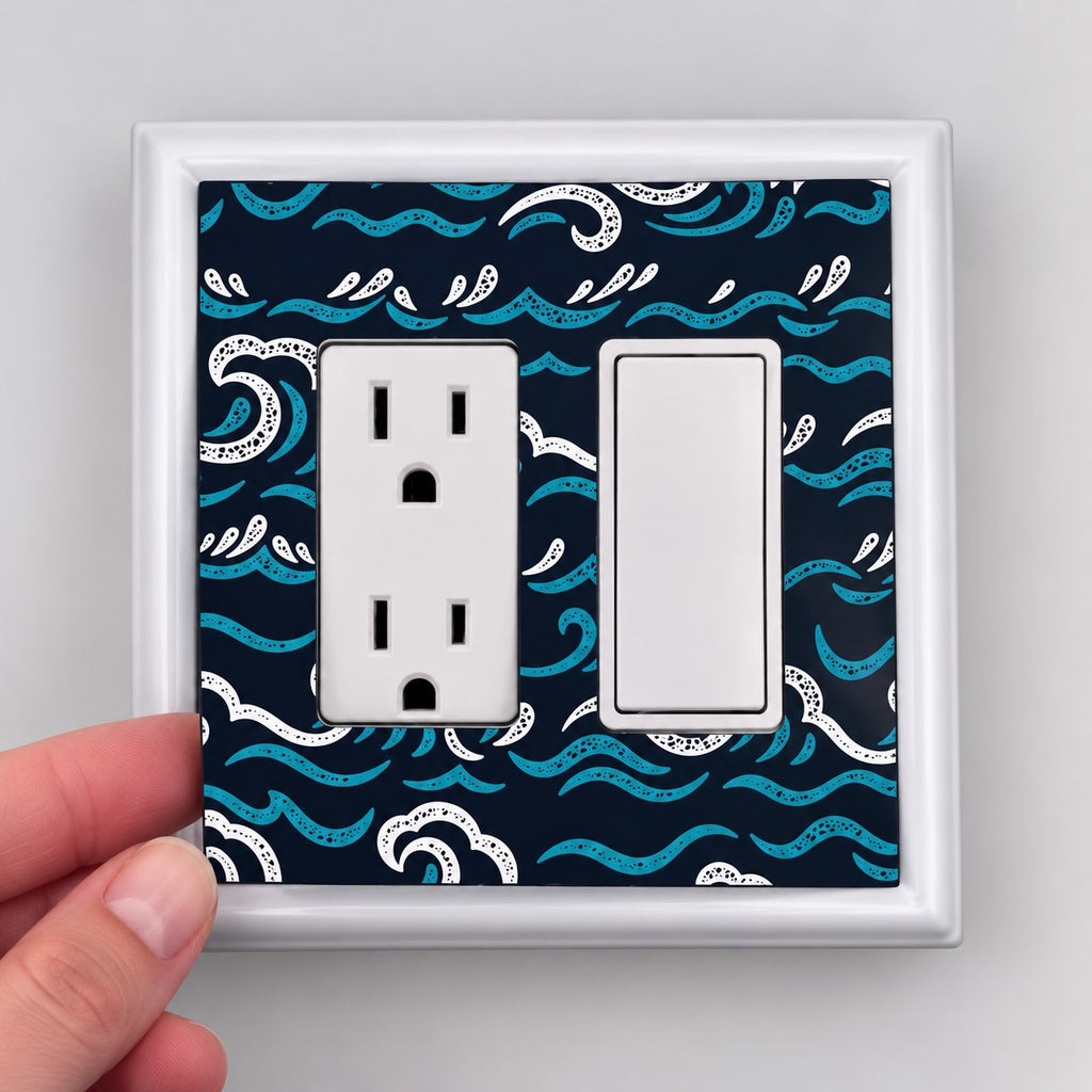 Blue Waves Decorative Magnetic Insert