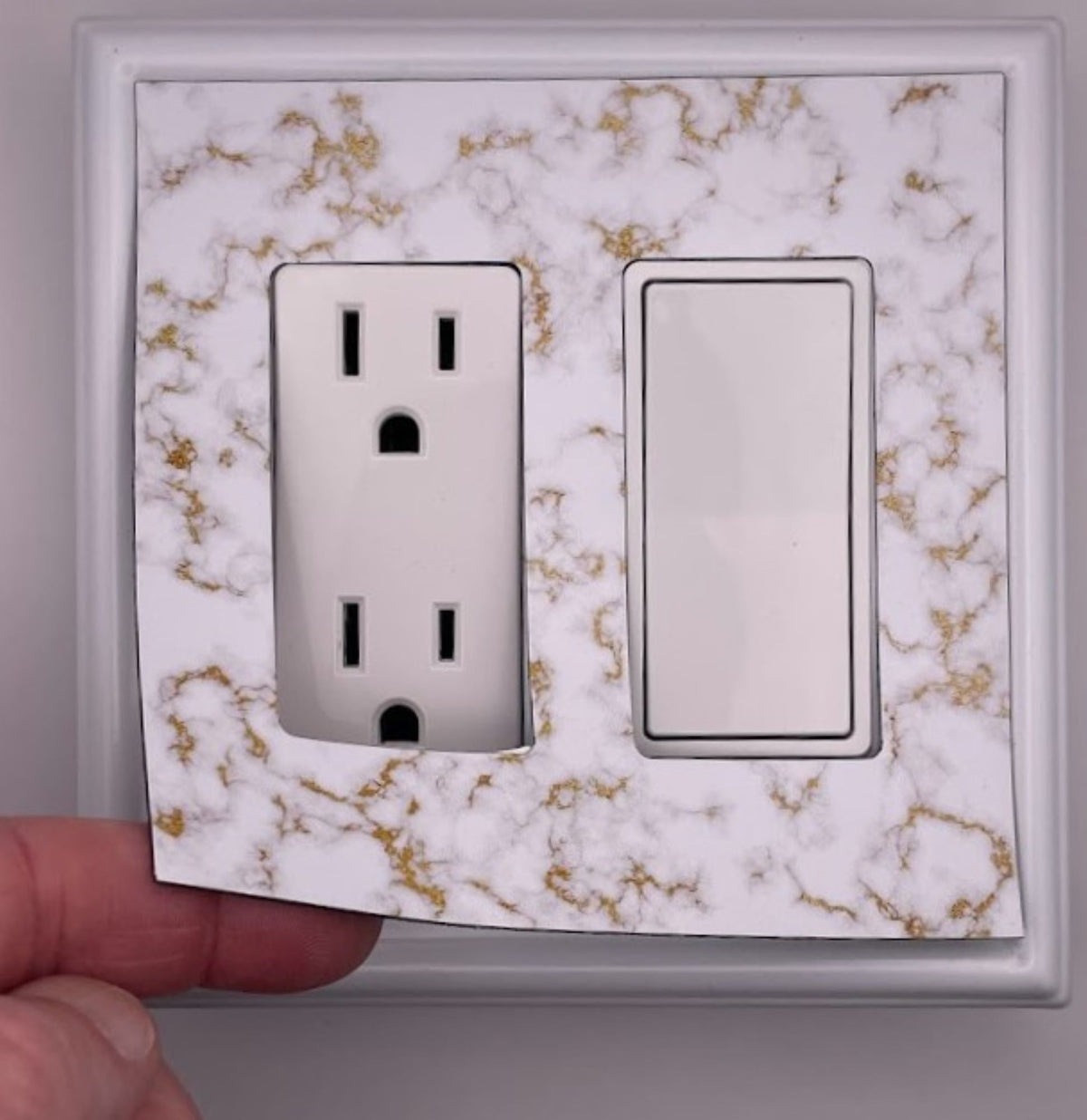 White Marble Decorative Magnetic Insert