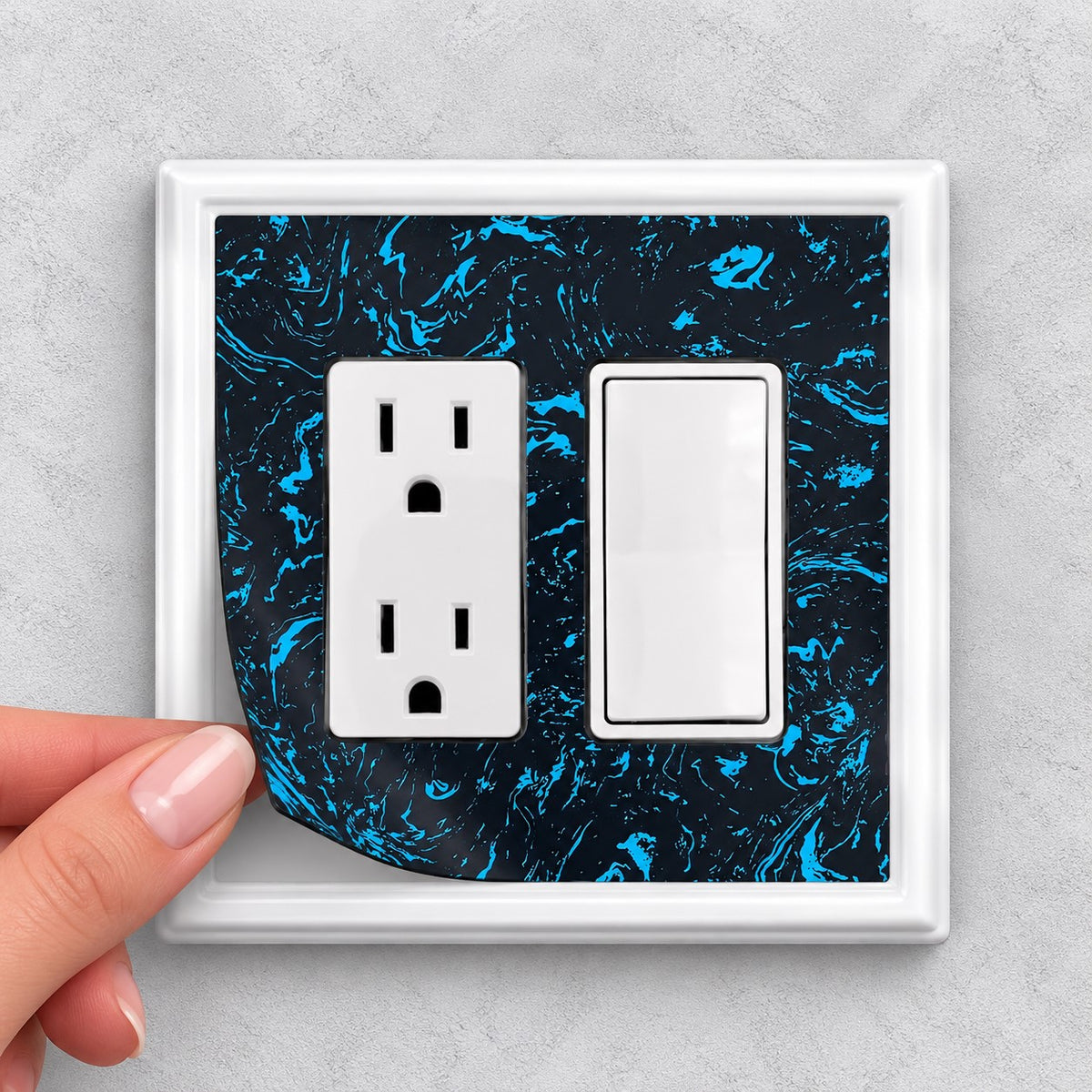 Blue Marble Decorative Magnetic Insert