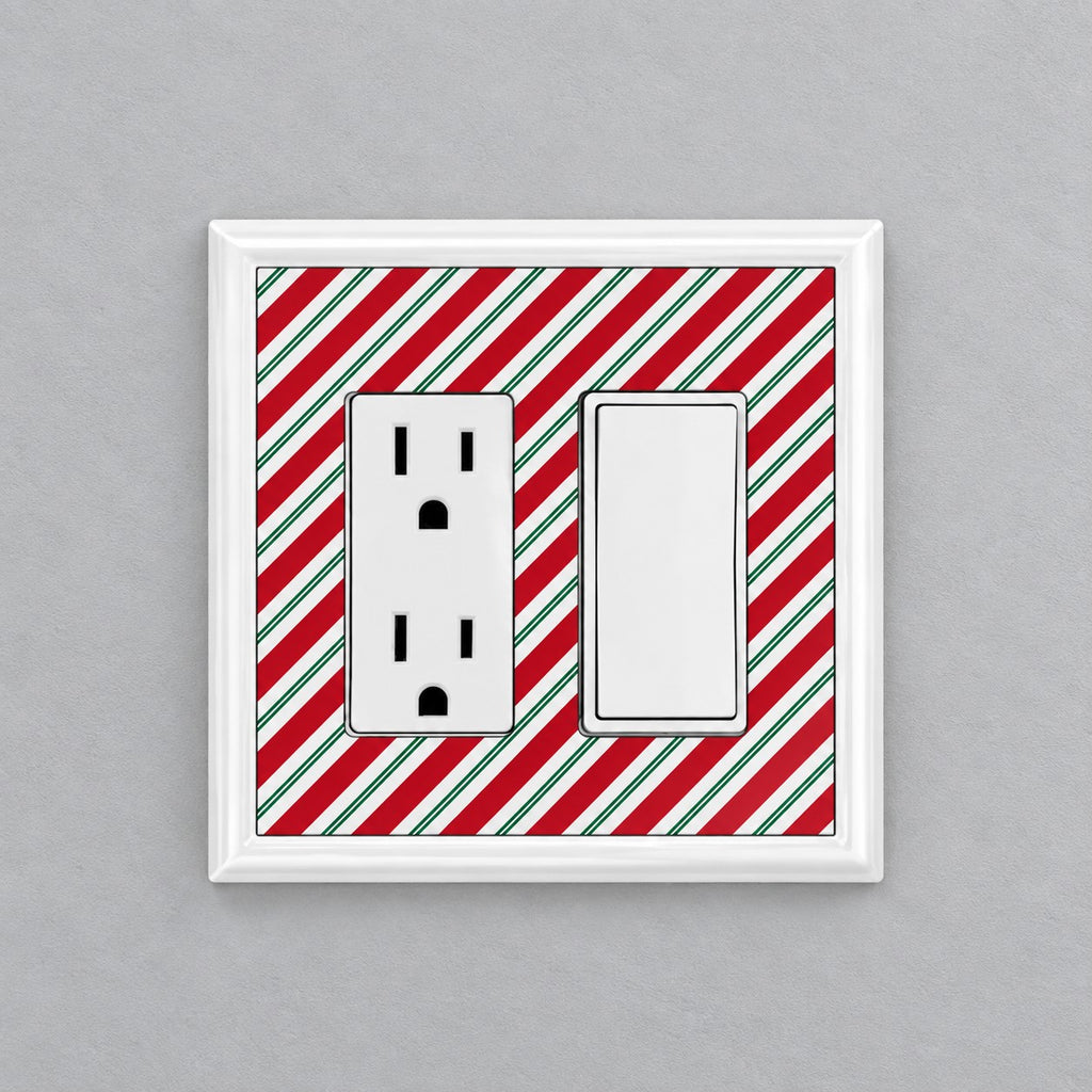 Candy Cane Stripes Decorative Magnetic Insert