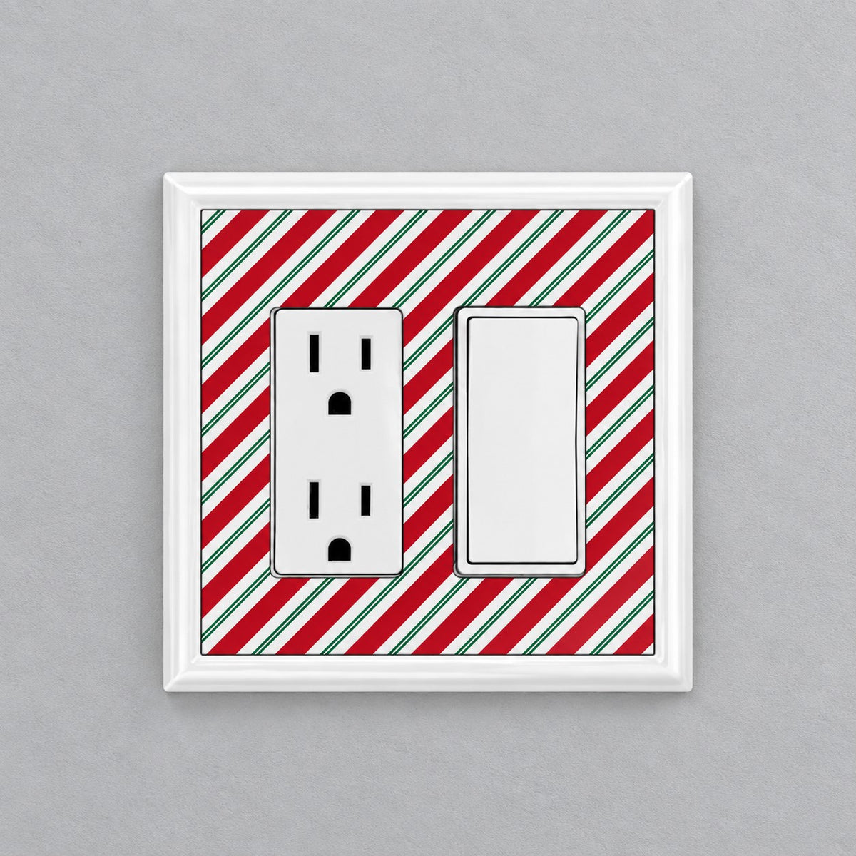 Candy Cane Stripes Decorative Magnetic Insert