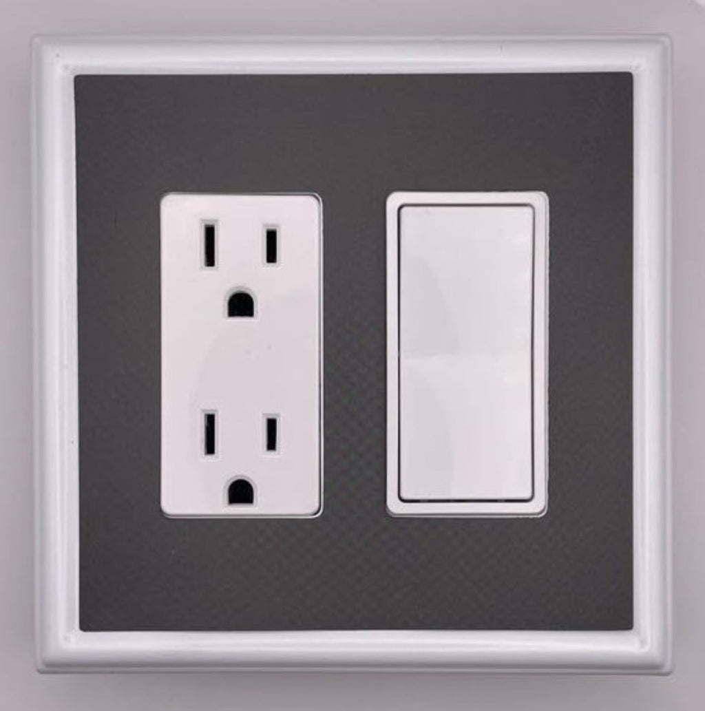 Solid Charcoal Gray Decorative Magnetic Insert