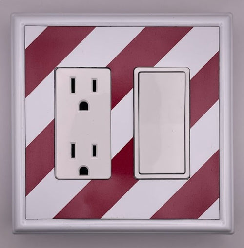 Magenta Stripes Decorative Magnetic Insert