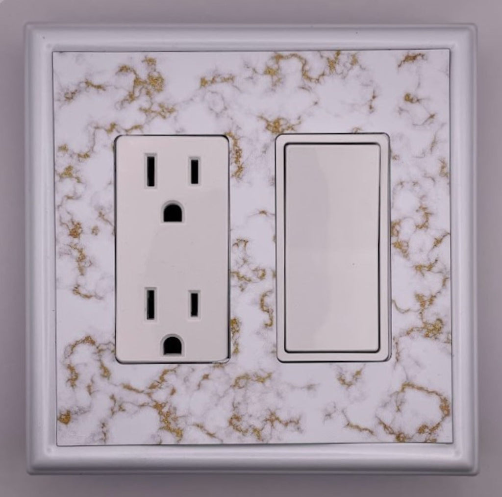 White Marble Decorative Magnetic Insert