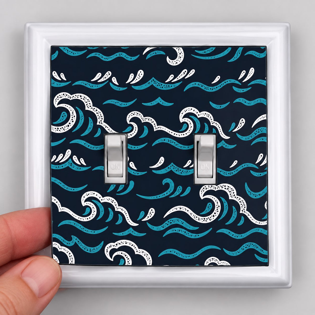 Blue Waves Decorative Magnetic Insert