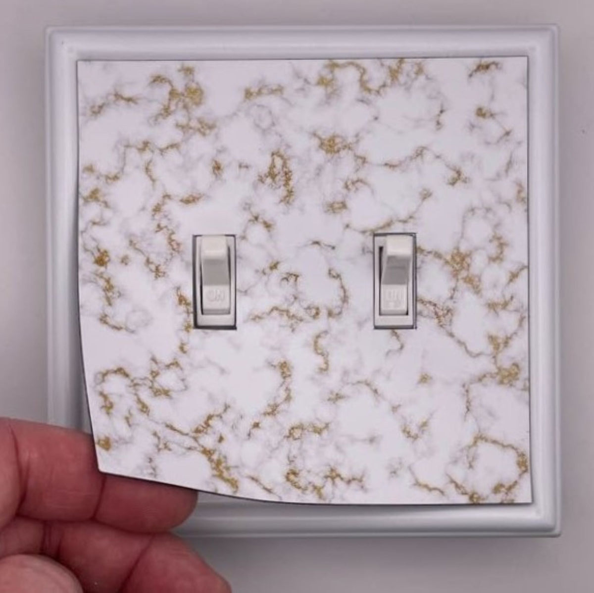 White Marble Decorative Magnetic Insert