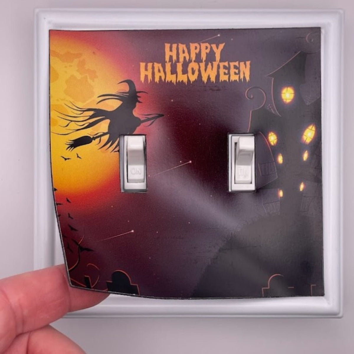 Halloween Night (Witch & Moon) Decorative Magnetic Insert