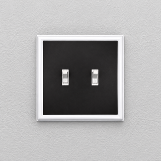 Switch Ups® Magnetic Insert – Solid Black (for Double Toggle Wall Plate)