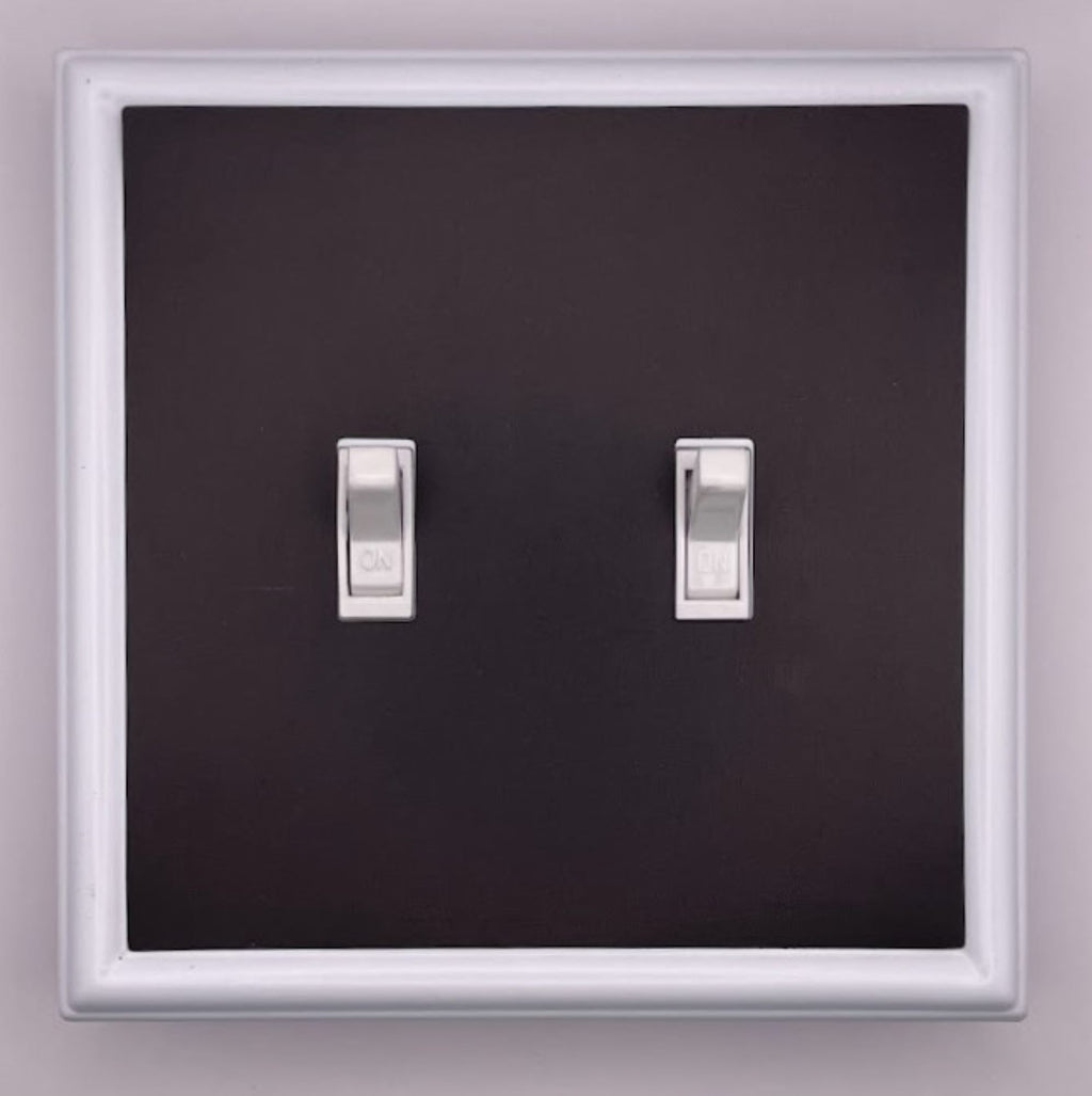 Switch Ups® Magnetic Insert – Solid Black (for Double Toggle Wall Plate)