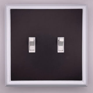 Switch Ups® Magnetic Insert – Solid Black (for Double Toggle Wall Plate)