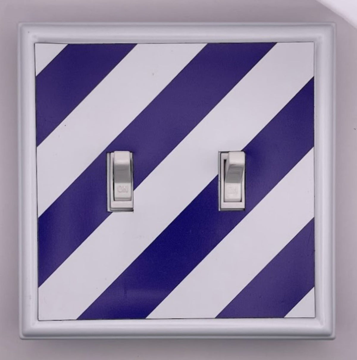 Periwinkle Stripes Decorative Magnetic Insert