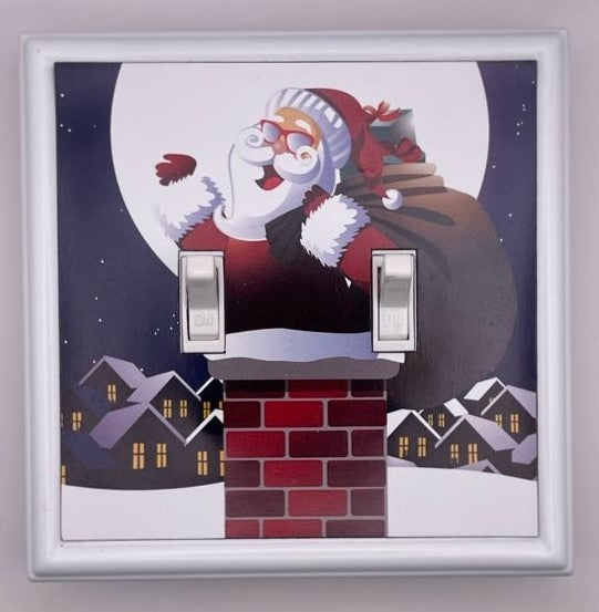 Santa & Chimney Decorative Magnetic Insert