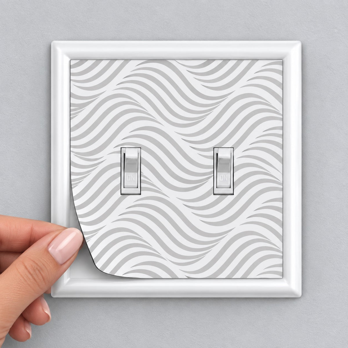 Wavy Gray Decorative Magnetic Insert