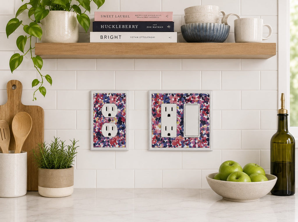 Abstract Floral Decorative Magnetic Insert