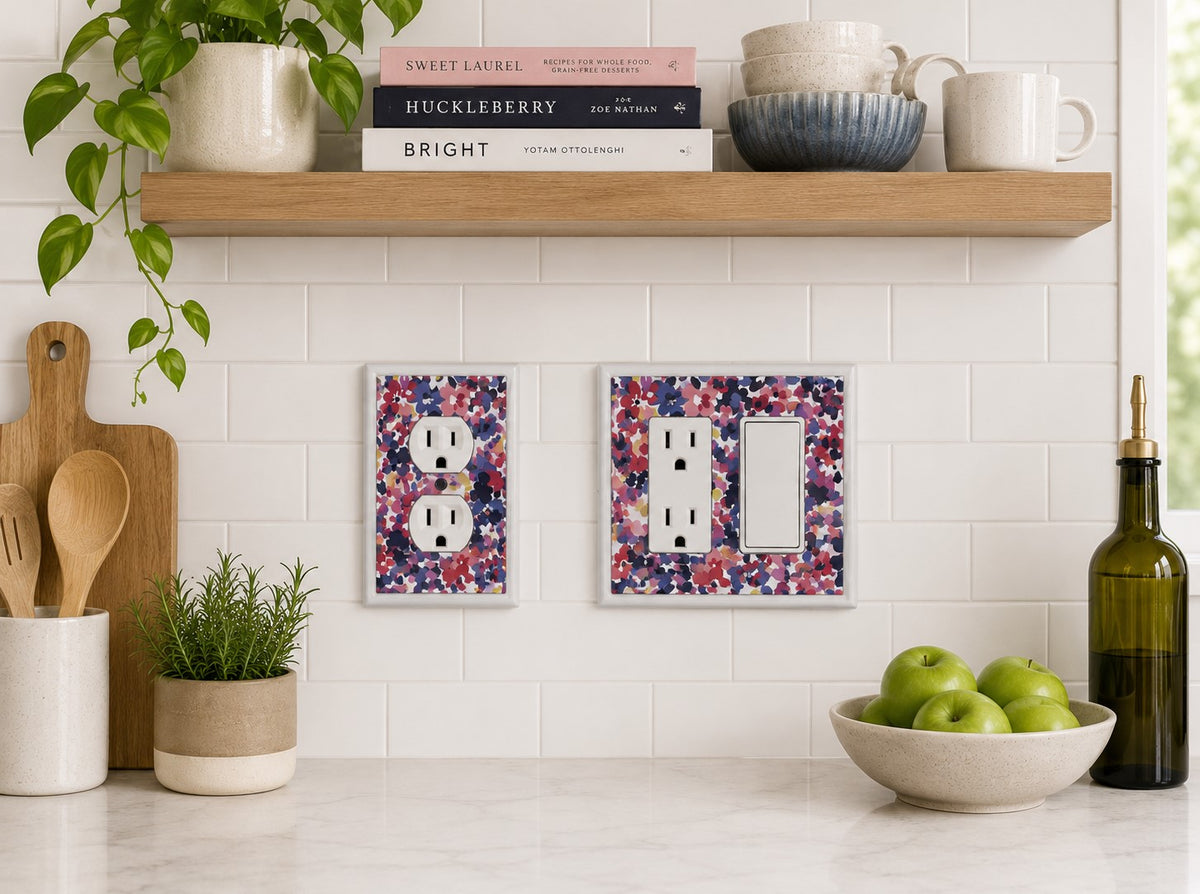 Abstract Floral Decorative Magnetic Insert