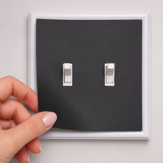 Switch Ups® Magnetic Insert – Solid Black (for Double Toggle Wall Plate)