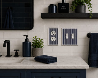 Blue Stripes Decorative Magnetic Insert