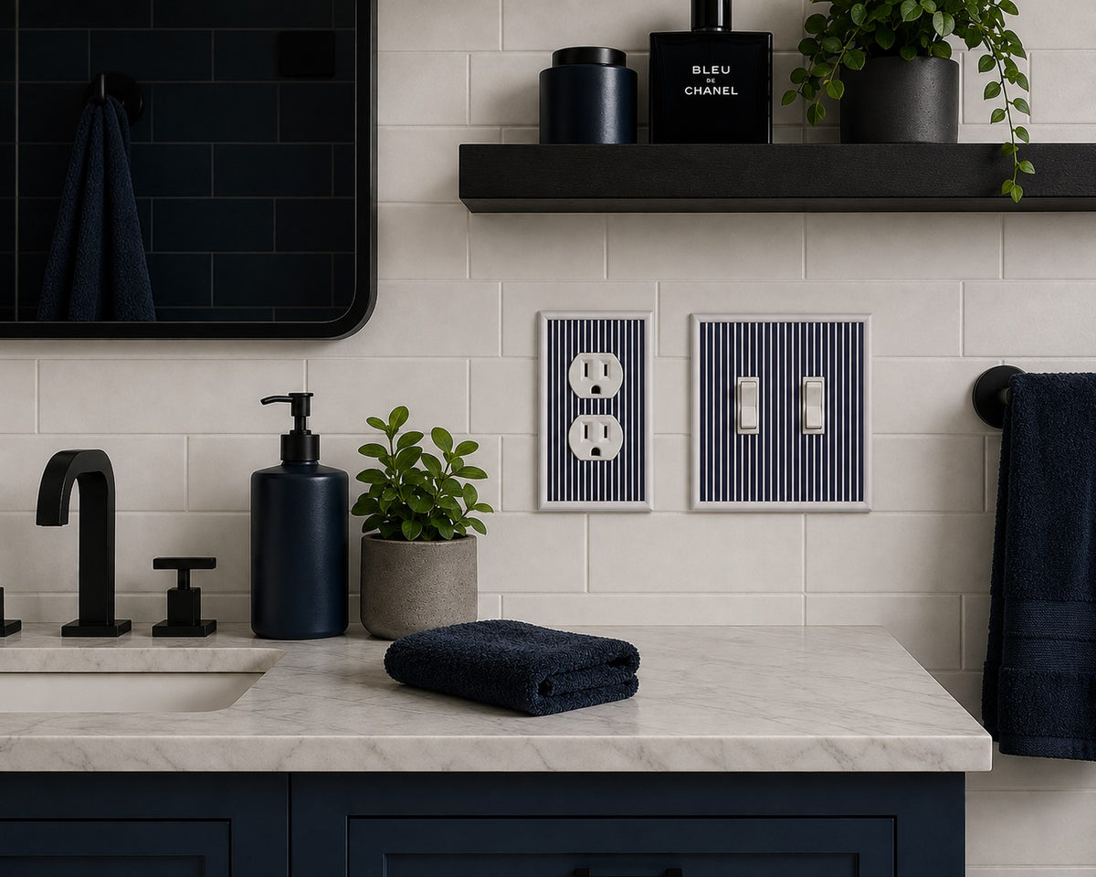 Blue Stripes Decorative Magnetic Insert