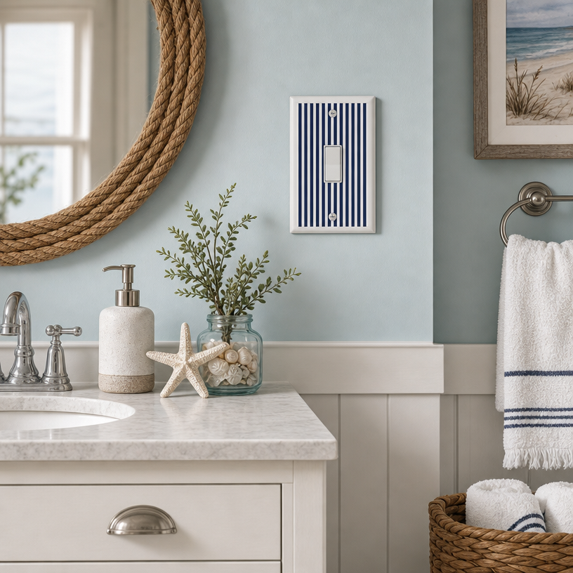 Blue Stripes Decorative Magnetic Insert