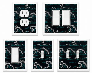 Blue Waves Decorative Magnetic Insert