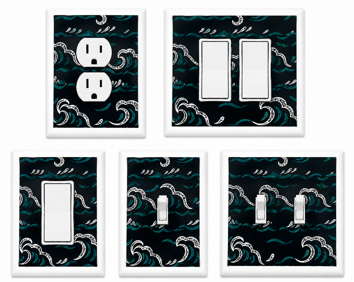 Blue Waves Decorative Magnetic Insert