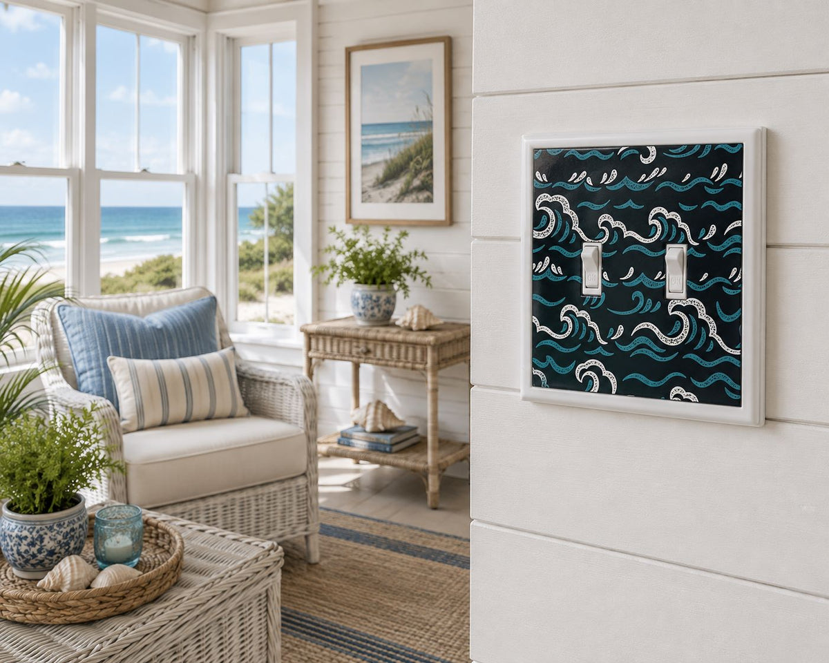 Blue Waves Decorative Magnetic Insert