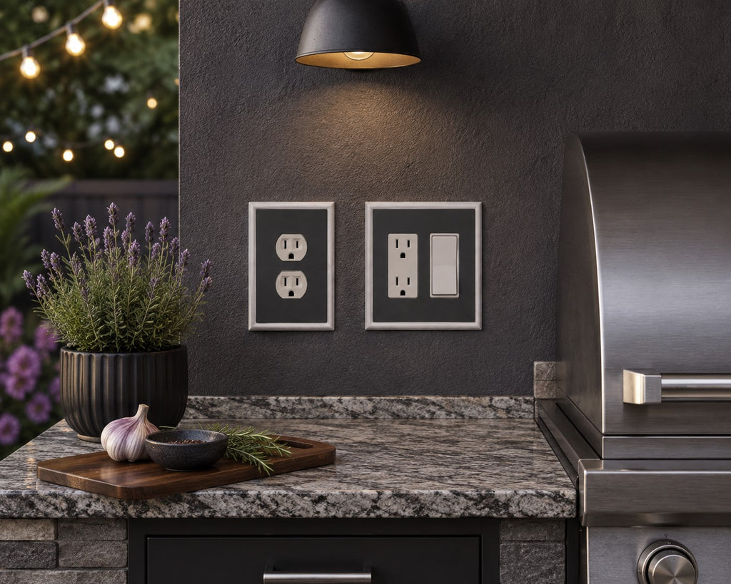 Solid Charcoal Gray Decorative Magnetic Insert