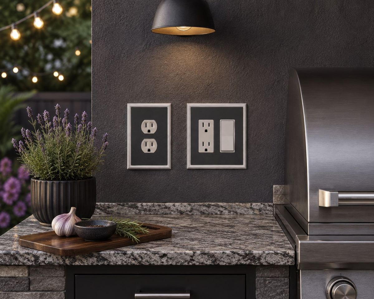 Solid Charcoal Gray Decorative Magnetic Insert