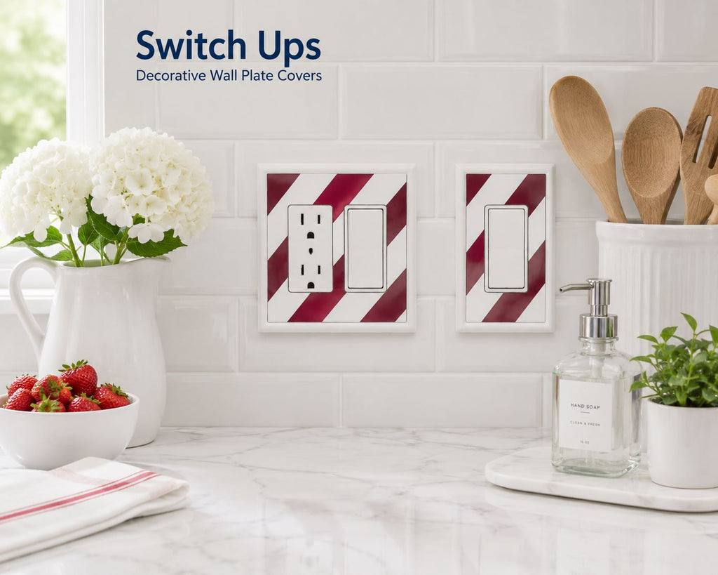 Magenta Stripes Decorative Magnetic Insert