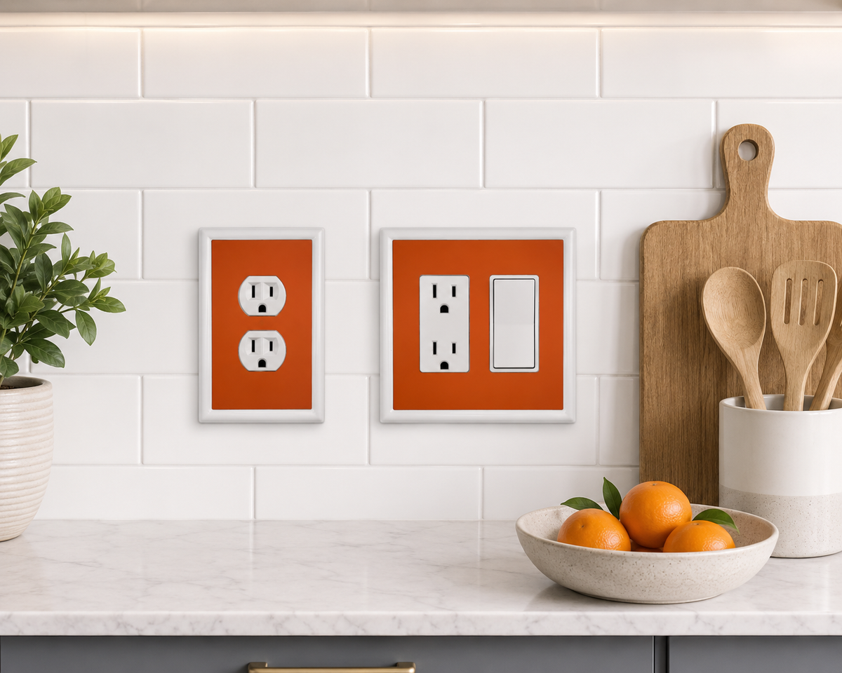Solid Orange Decorative Magnetic Insert