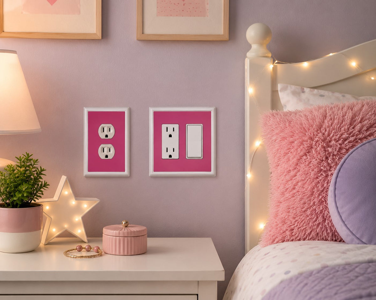 Solid Pink Decorative Magnetic Insert