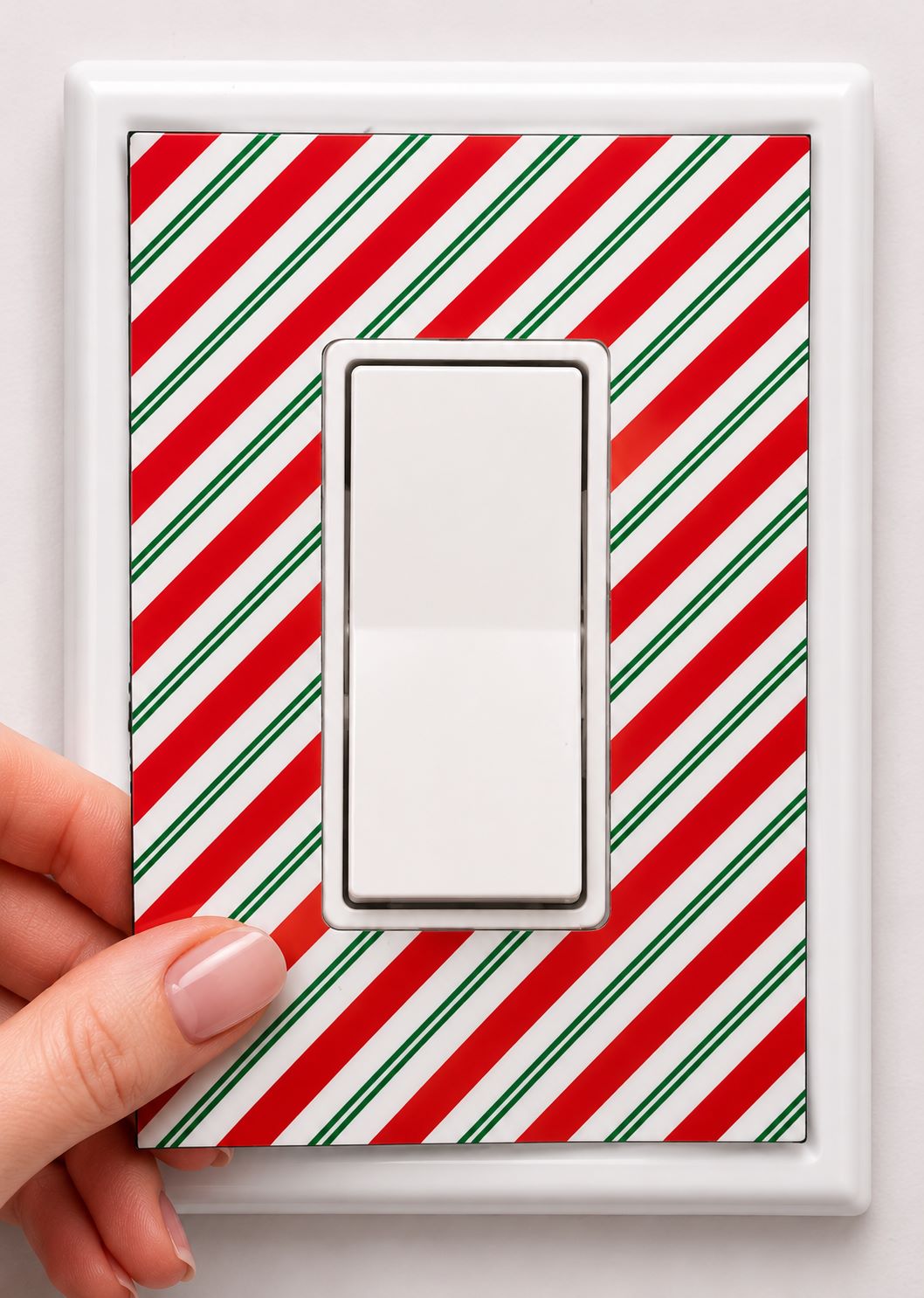 Candy Cane Stripes Decorative Magnetic Insert