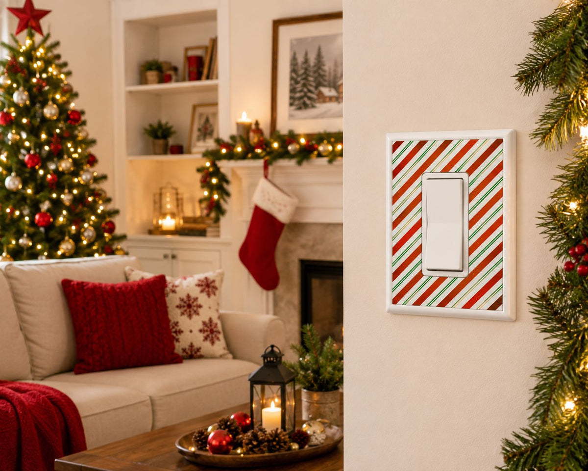 Candy Cane Stripes Decorative Magnetic Insert