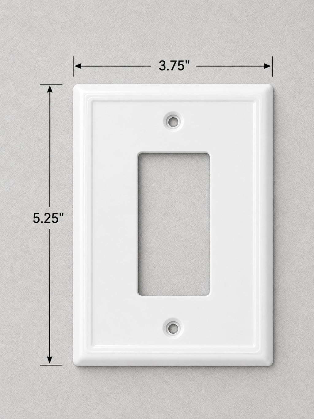 Switch Ups® Wall Plate – White Stamped Steel