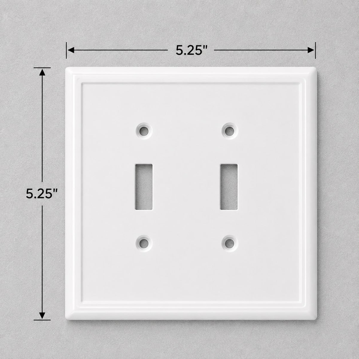 Switch Ups® Wall Plate – White Stamped Steel