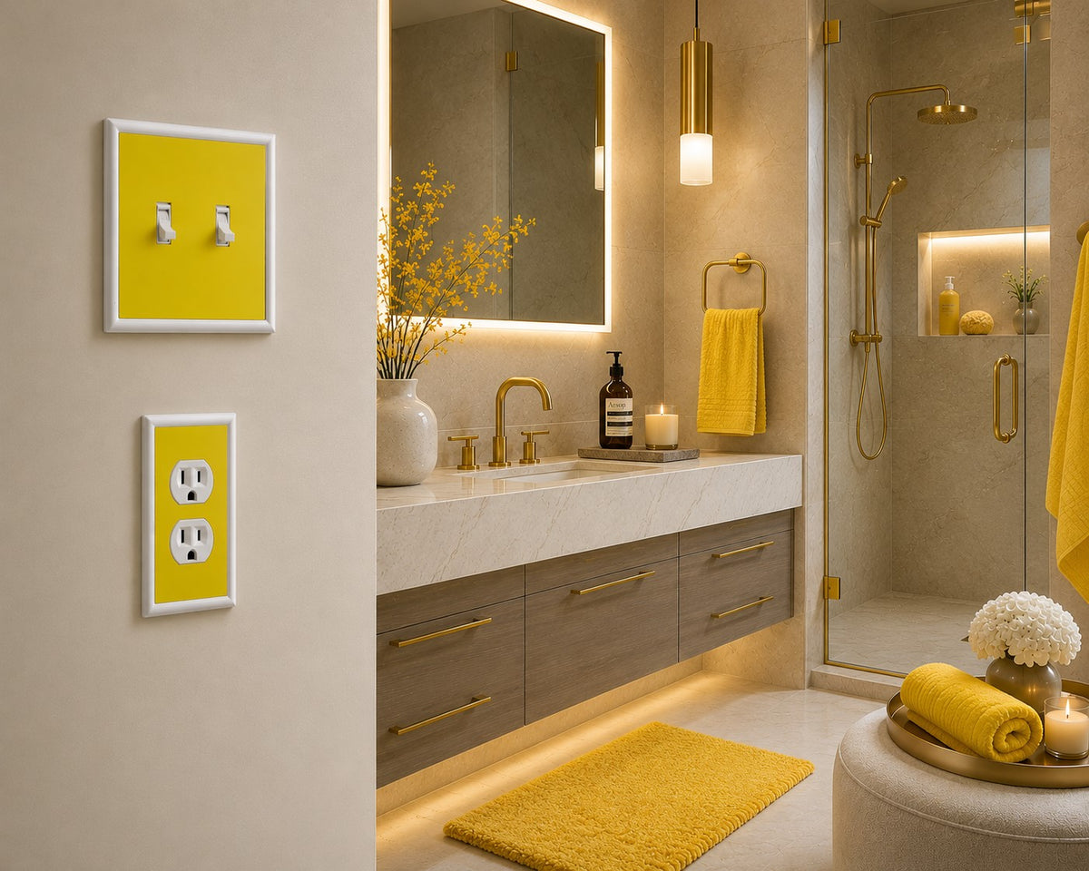 Solid Yellow Decorative Magnetic Insert
