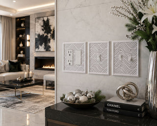 Wavy Gray Decorative Magnetic Insert