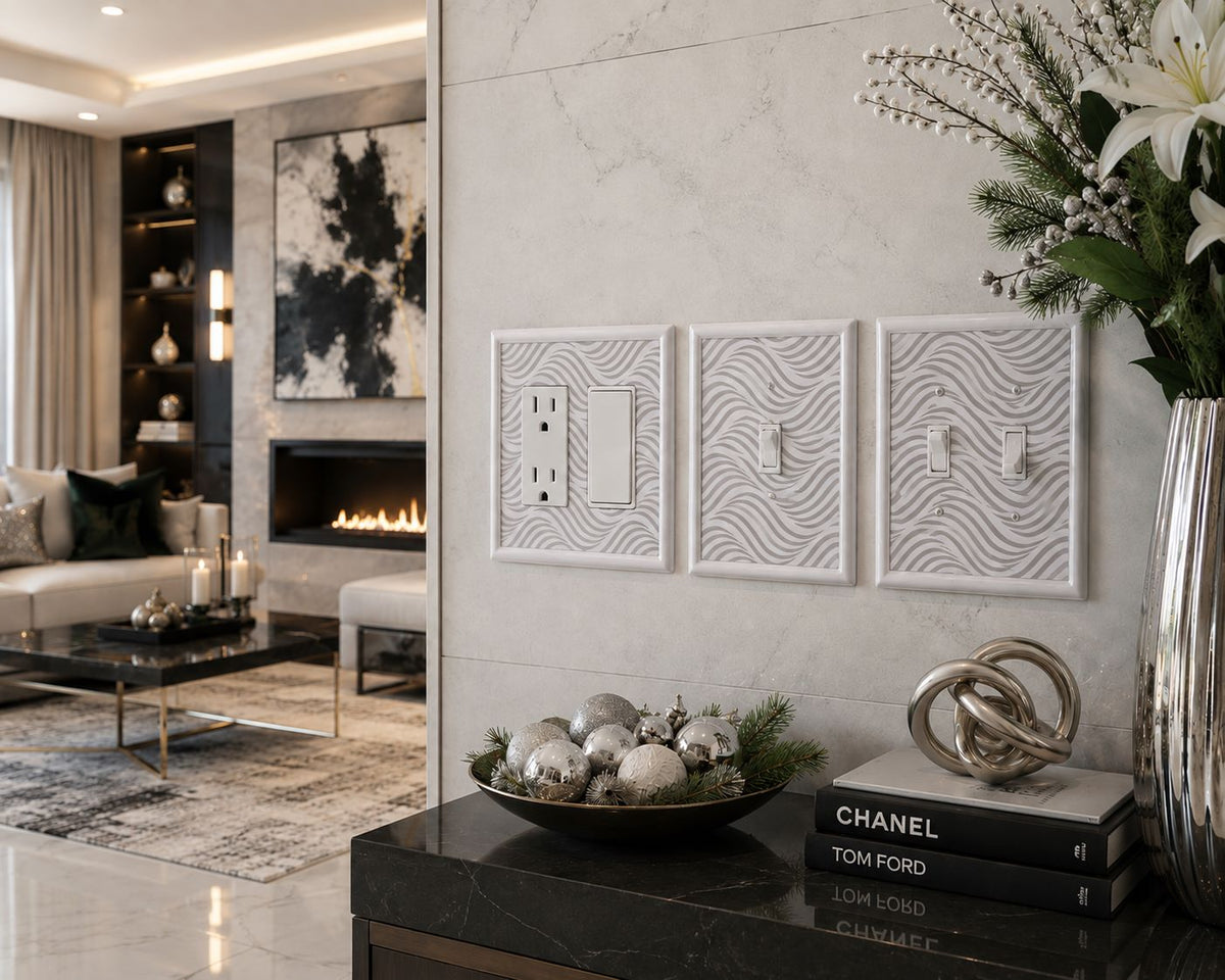 Wavy Gray Decorative Magnetic Insert