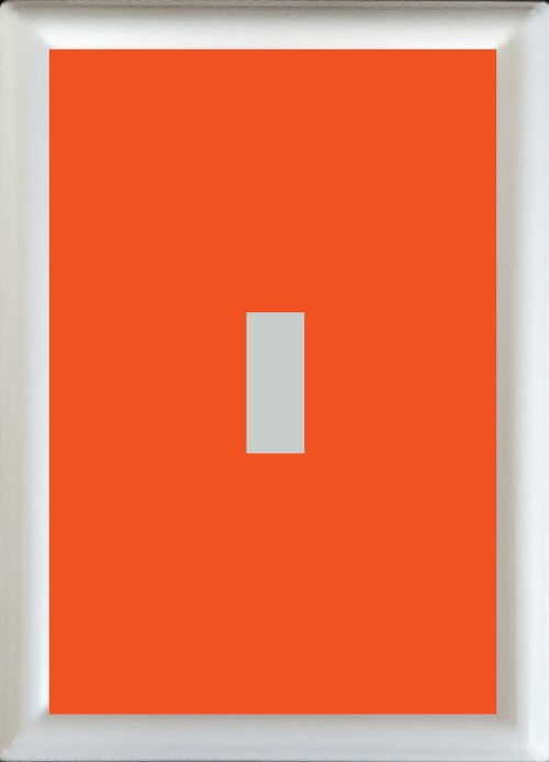 Orange Single Toggle, Decorative Magnet Inserts - Orange.