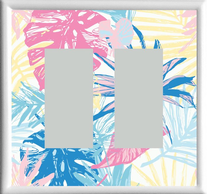 Floral 2 Double Rocker | Decorator Receptacle